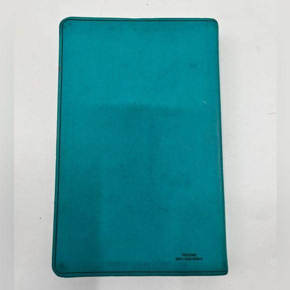 Holy Bible Turquoise Floral English Standard Version Crossway Book Wheaton IL - Picture 4 of 15